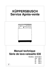 Kuppersbusch IGS 669.1 Manuel Technique