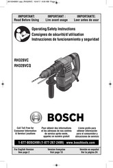 Bosch RH328VC Consignes De Sécurité/D'utilisation