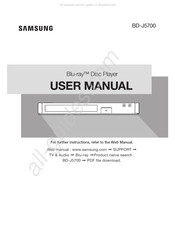 Samsung BD-J5700 Manuel D'utilisation