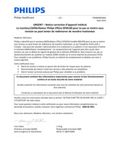 Philips Healthcare Efficia DFM100 Notice