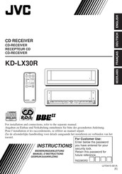 JVC KD-LX30R Manuel D'instructions