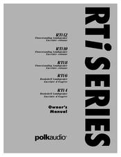 Polk Audio RTi Série Mode D'emploi