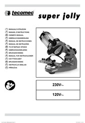 Tecomec Super Jolly Manuel D'instructions