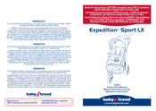 Baby Trend Expedition Sport LX Manuel D'instructions