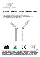 Mounting Dream MD5421 Instructions D'utilisation