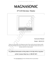 Magnasonic MLD1525 Manuel D'utilisation