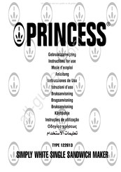 Princess 122613 Mode D'emploi