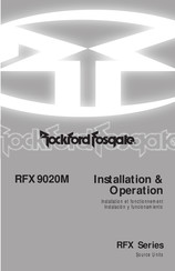 Rockford Fosgate RFX9020M Installation Et Fonctionnement