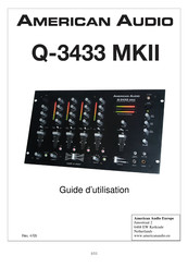 American Audio Q-3433 MKII Guide D'utilisation