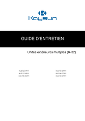 Kaysun KUE-52 DVR11 Guide D'entretien