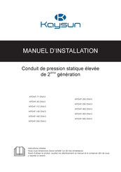 Kaysun KPDHF-560 DN4.0 Manuel D'installation