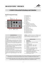 3B SCIENTIFIC PHYSICS U10010 Manuel De L'utilisateur