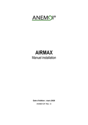 ANEMOI AIRMAX Serie Manuel D'installation
