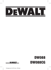 DeWalt DW088CG Traduction De La Notice D'instructions Originale