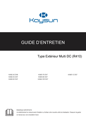 Kaysun KAM3-78 DN7 Guide D'entretien