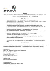 Spector&Co SPECTECH T311 Mode D'emploi