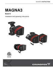 Grundfos MAGNA3 32-60 Notice D'installation Et De Fonctionnement