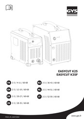 GYS EASYCUT K35F Mode D'emploi