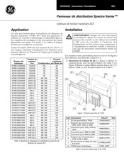 Ge Spectra Serie Instructions D'installation