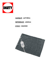 Astoria AD026A Instructions D'utilisation