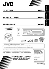 JVC KD-S51 Manuel D'instructions