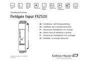 Endress+Hauser Fieldgate FXZ520 Instructions D'installation Et De Montage