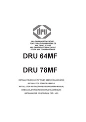 Dru 78MF Installation Et Mode D'emploi