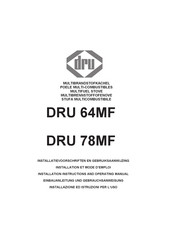 Dru 64MF Installation Et Mode D'emploi