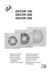 S&P DECOR-100 Notice D'installation
