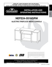 Napoleon NEFE24-0516GRW Instructions D'installation Et D'opération