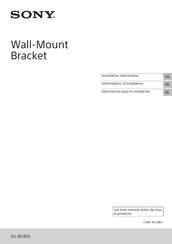 Sony SU-WL855 Informations D'installation