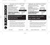 Black & Decker PS350 Guide D'utilisation