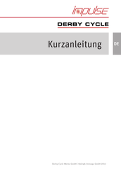 Derby cycle Impulse 1.0 2012 Mode D'emploi Abrégé