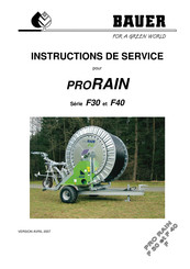 Bauer PRORAIN F40 Serie Instructions De Service