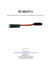 RC Electronics RC MULTI 3 Mode D'emploi