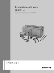 Siemens SITRANS F SONOKIT 1- voie Instructions De Service