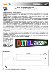 Ditel DMGE1016128CF Guide Rapide D'installation