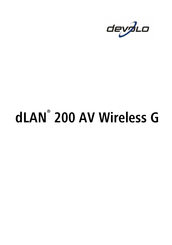 Devolo dLAN 200 AV Wireless G Mode D'emploi