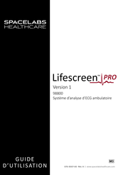 Spacelabs Healthcare Lifescreen PRO Guide D'utilisation