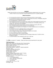 Spector&Co SPECTECH T253 Mode D'emploi