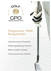 GPO GOLF Flagmaster 1800 Mode D'emploi & Garantie
