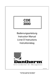 Dantherm CDE 3000 Livret D'instructions