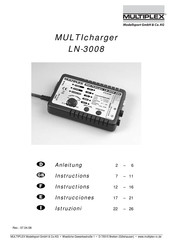 Multiplex MULTIcharger LN-3008 Instructions