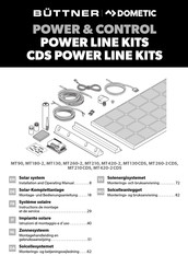 Dometic BUTTNER MT 420-2 CDS Instructions De Montage Et De Service