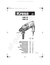 KRESS HMX 24 Mode D'emploi