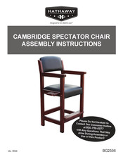 Hathaway CAMBRIDGE BG2556 Instructions De Montage