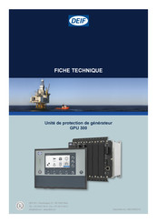 Deif GPU 300 Fiche Technique