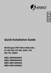 Eneo MER-28N160000A Guide D'installation Rapide