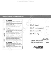 Conrad Electronic FSP550-80GLC Notice D'emploi