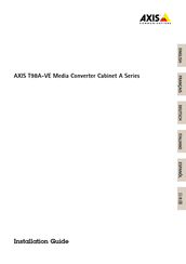 Axis T98A16-VE Guide D'installation
